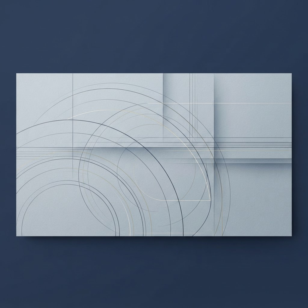 Composição gráfica abstrata em tons de azul representando o histórico contributivo ao longo do tempo